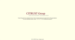 Desktop Screenshot of citrust-group.com