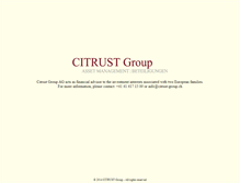 Tablet Screenshot of citrust-group.com